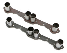 SB Chevy Header Flanges with Starter Stubs For 1-5/8 In. Tubes