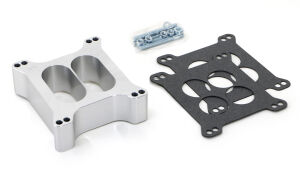 CLEARANCE- OPEN PLENUM CARB SPACER- Holley DUAL PLANE; 2 in.- Billet Aluminum