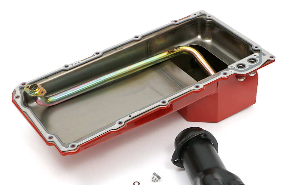 Unplated Oil Pan For Ford 351W Engine | Part #R9532RAW | Raw Steel Construction