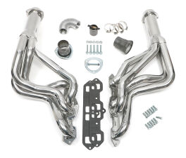 Silver Long-Tube Headers For 70-72 Oldsmobile Cutlass Supreme with Olds 260-403