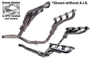 SILVER E.O. HEADERS For 1988-95 GM 2WD/4WD TRUCKS and SUVS; 7.4L With A.I.R.