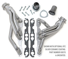 UNCOATED STEEL MID-LENGTH HEADERS, 67-91 1/2-3/4 TON 4WD PICKUP, BLAZER; 283-400