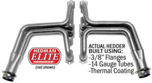HD SILVER LONG-TUBE HEADERS FOR 1955-66 GM 2WD TRUCKS; SB CHEVY 283-400