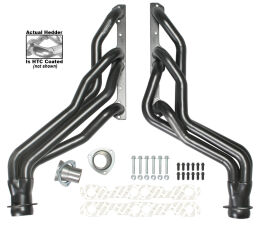 SILVER LONG-TUBE HEADERS For 1988-95 GM 2WD/4WD TRUCKS; 5.0-5.7L Without A.I.R.