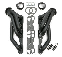 BLACK MID-LENGTH 1-3/4 IN. HEADERS; 1982-04 GM S10 FAMILY, 2WD; 283-400 V8