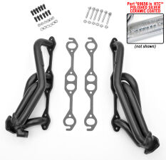 SILVER E.O. HEADERS For 1996-00 GM 2WD/4WD TRUCKS and SUVs; 5.7L No A.I.R.