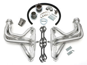 HD SILVER LONG-TUBE E.O. HEADERS For 67-91 GM 4WD SB TRUCKS With A.I.R.