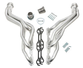 HD SILVER LONG-TUBE HEADERS For '88-95 GM 2WD/4WD TRUCKS; 5.0-5.7L Without A.I.R