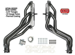 HD SILVER LONG E.O. HEADERS For 191988-95 GM TRUCKS; 5.0-5.7L With A.I.R.