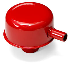 PUSH-IN Style Breather Cap w/TUBE (w/Grommet); 2-3/4 in. Overall Diameter- RED