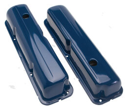 O.E.M. Style Valve Covers; Stock Height; FORD 352-428 FE Engine- FORD BLUE