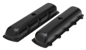 OLDS CTR. HOLE ASPHALT BLACK POWDER COATED VALVE COVERS