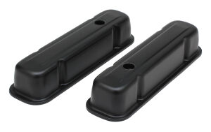 PONTIAC TALL ASPHALT BLACK POWDER COATED VALVE COVERS