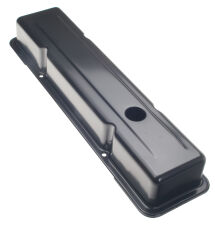 O.E.-STYLE Valve Covers; Short; 1958-86 SB Chevy- ASPHALT BLACK