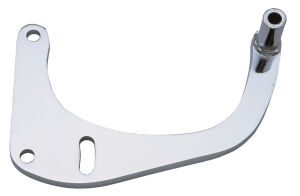 LOW MOUNT Alternator Bracket (Left); 1 Piece; 1955-68 CHEVROLET SB-CHROME