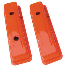 O.E.-STYLE Valve Covers; Short; 1958-86 SB Chevy- CHEVY ORANGE